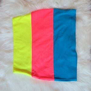 Neon multi skirt small